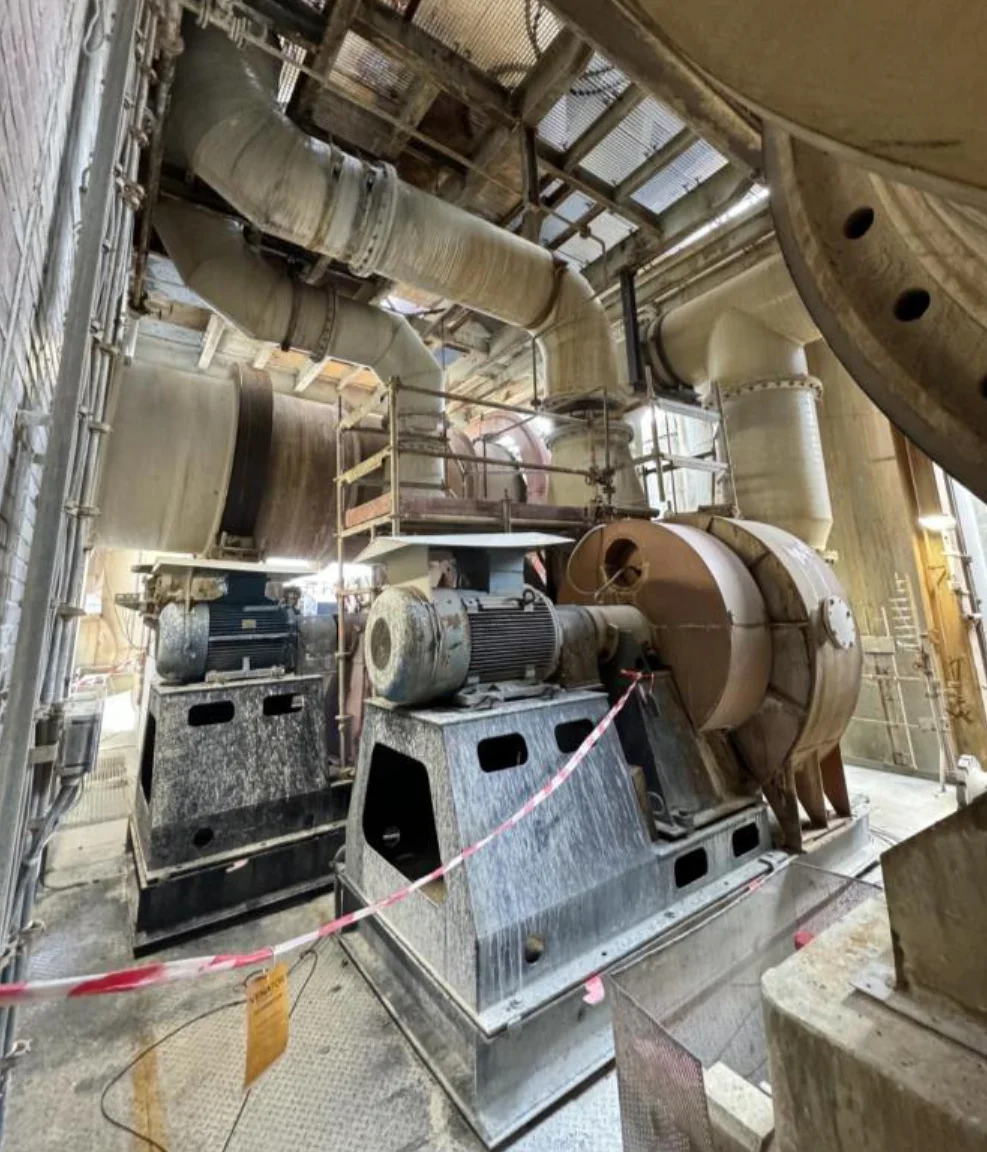 Radialgebläse einer industriellen Abluftanlage