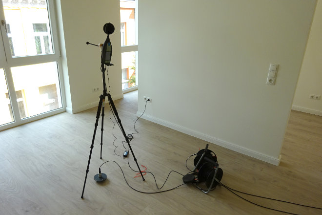 Messtechnische Erfassung der Schallsituation in Wohnräumen